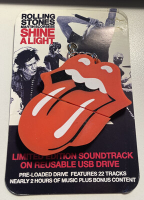 Rolling Stones Shine A Light USB 希少品 The Rolling Stones Shine a light soundtrack USB reuseable drive