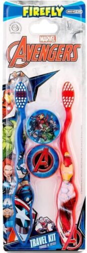 Pack de 2 brosses à dents pour garçons kit de voyage soins bucco-dentaires Marvel Avengers, 40 g  - Photo 1 sur 2
