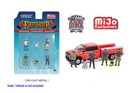 Firefighters 2 MIJO 1:64 Figures Dog Pieces American Diorama 76482