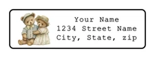 400 Personalized Cute Bears Return Address Labels Stickers 1/2"x1 3/4".