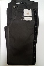  371 NWT Harley-Davidson women's side laced legging pant, black, sizes 10 and 2
