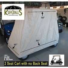 Kuveralls HEAVY DUTY 600 Denier, 2 Passenger Golf Cart Cover With Storage Bag
