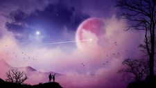 Landscape art clouds dark silhouette mountains nature Custom Gaming Mat Desk