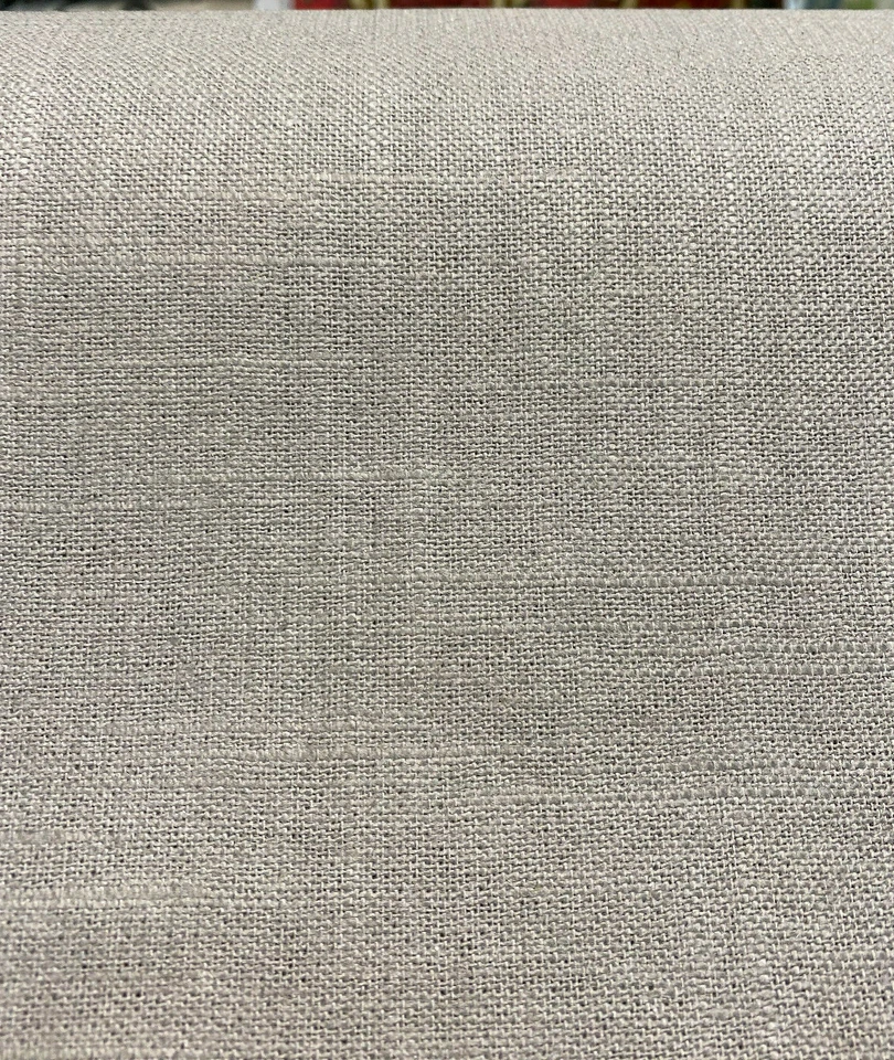 Tela Covington para tapicería de lino gris pedernal Jefferson por yarda Foto 2 de 4
