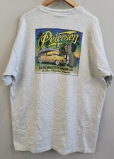 Petersen Automotive Museum Los Angeles Vintage USA Made Gray Shirt Men's XXL