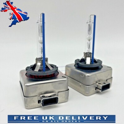 SKODA YETI 2014-2017 Pair D3S Xenon HID Bulbs Ice Blue 8000K 35W Low Beam