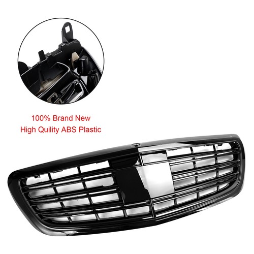 Front Grill Grille Fit Mercedes-Benz S-class W222 S500 S550 S600,2014-2020 W - Picture 6 of 17