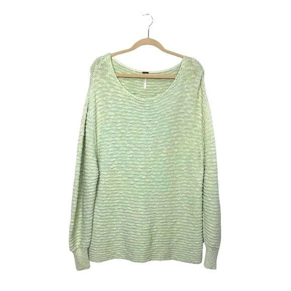 FREE PEOPLE Moss Menace Solid Tunic Sweater S Women s Pullover