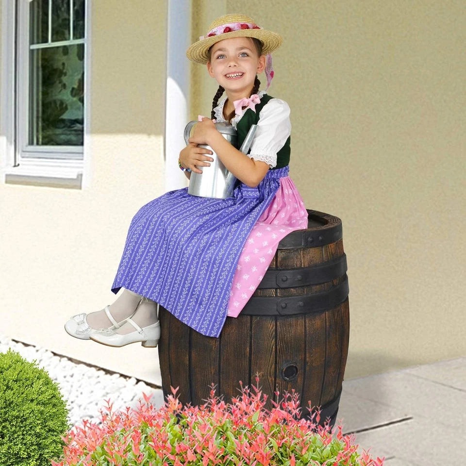 REGENTONNE REGENFASS WASSER FASS TANK EICHENFASS GARTEN REGEN TONNE SPEICHER - Bild 2 von 4