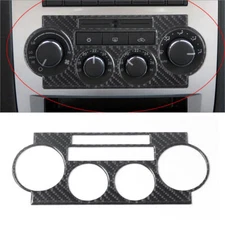 Carbon Fiber Digital Climate Control Panel Cover Trim For Chrysler 300 2005-2007