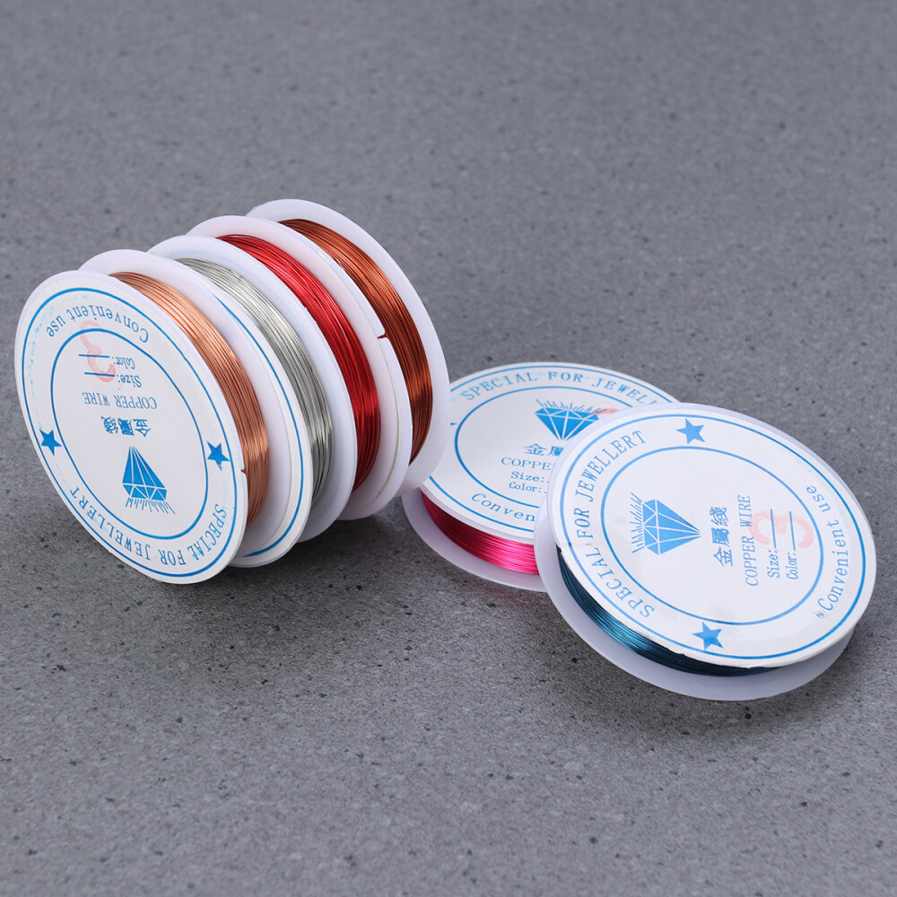 6 Rolls 30m 0.3mm Thickness Copper Wire Pure Copper Wire Beading Wire Roll for eBay