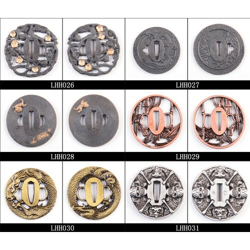 Ghjjj Tfjjさん専用.5 zinc alloy tsuba hand guard plate for Japanese samurai swords