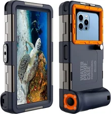 50ft/15m Waterproof Diving Underwater Case for iPhone 14/13/12 Samsung S22/S21