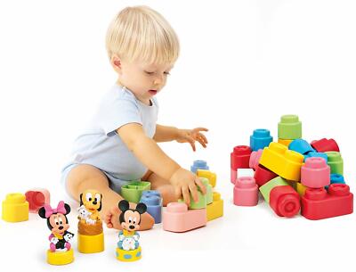 Clementoni Costruzioni Morbide con Personaggi Disney e Sacca