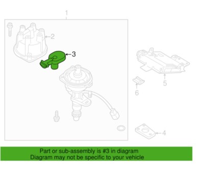 Genuine Nissan Distributor Rotor 22157-1W600 | eBay