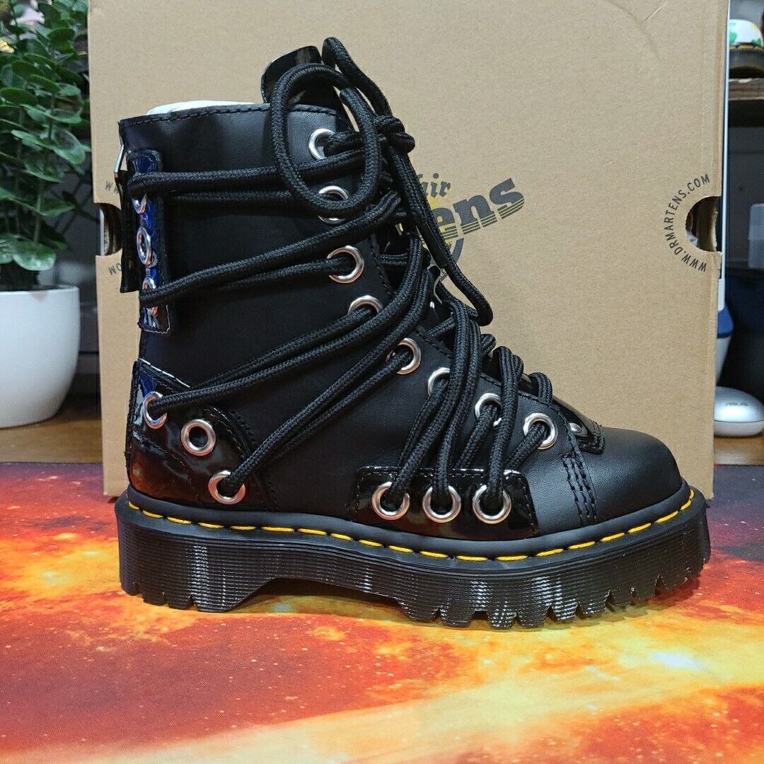 NEW IN BOX! Dr Martens Black DARIA BEX Leather Boots Size NEW IN BOX! Dr Martens Black DARIA BEX Leather Boots Size