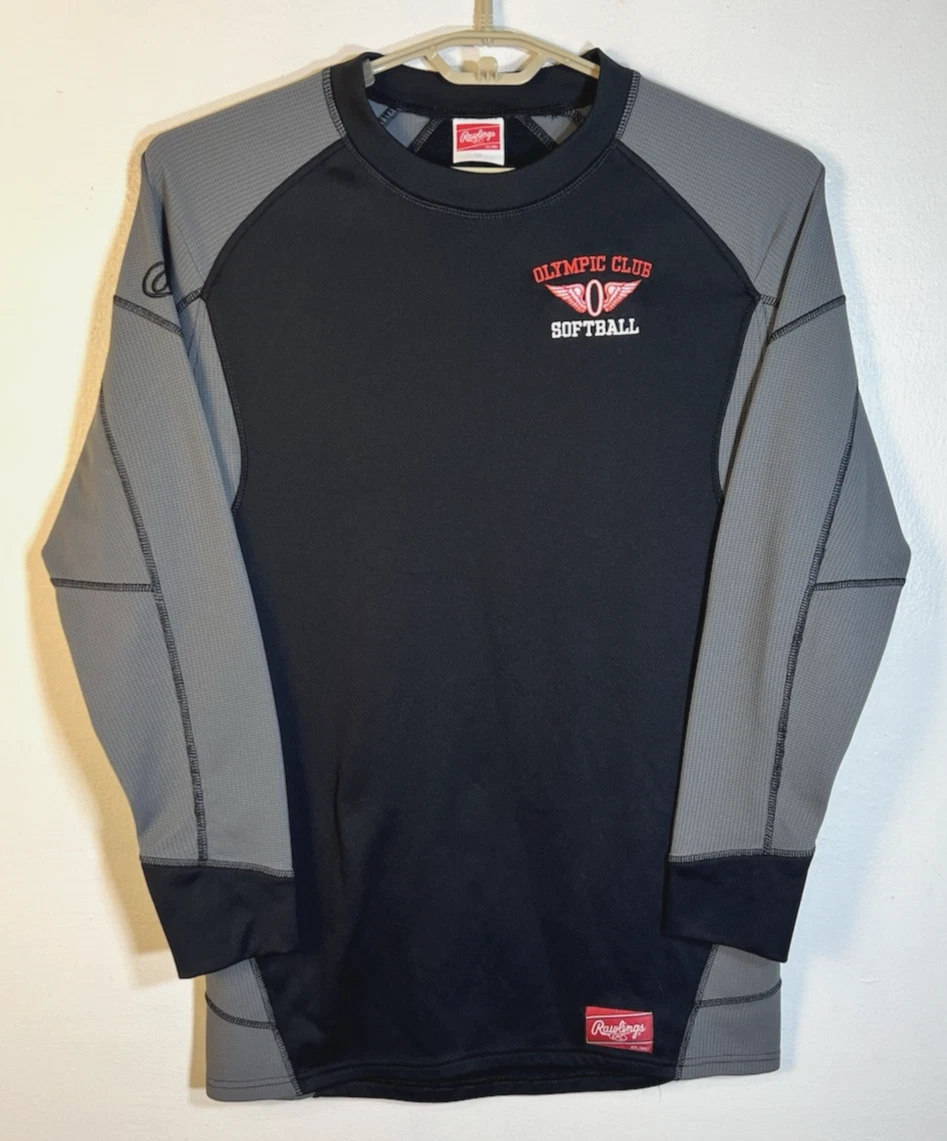 Rawlings MTT3000 Chemise à manches 3/4 col ras du cou S Noir