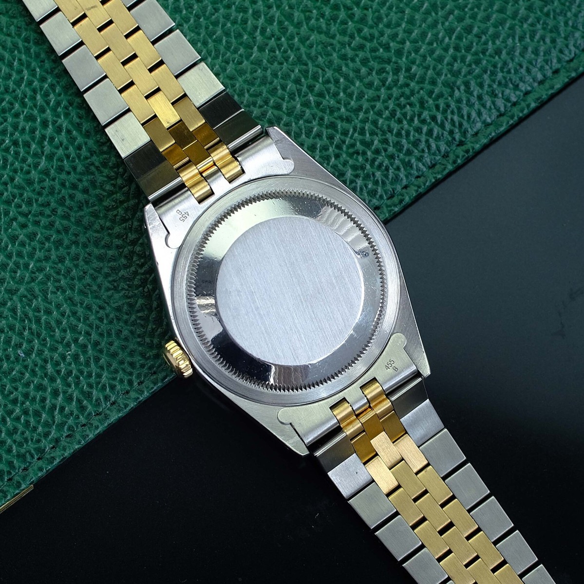 Rolex Datejust 16233 Two-Tone 18KY & Steel Champagne Index Watch