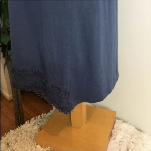 Wallflower Tanktop mit Fransen Detail Damen M blau Hai Biss Saum - Bild 5 von 12