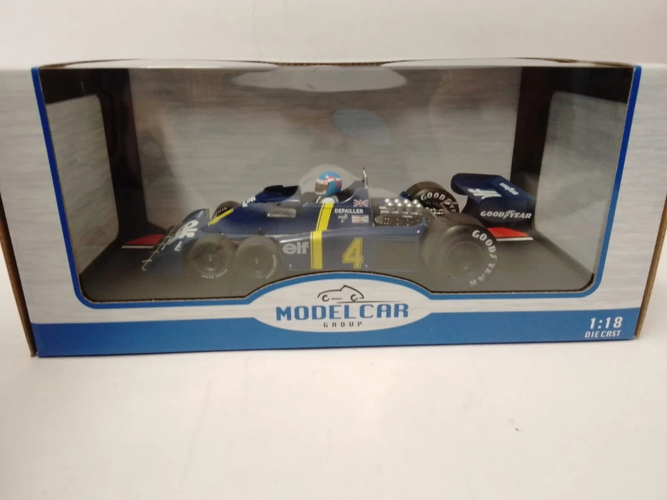 MCG Tyrrell P34/2 six wheels #4 Patrick Depailler Sweden GP 1976 1/18 MCG18615F - Immagine 2 di 3