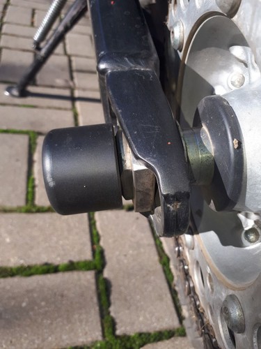 YAMAHA WR250X 2008-2011 FRONT AND REAR AXLE CRASH MUSHROOMS SLIDER BOBBINS BUNGS - Picture 6 of 12