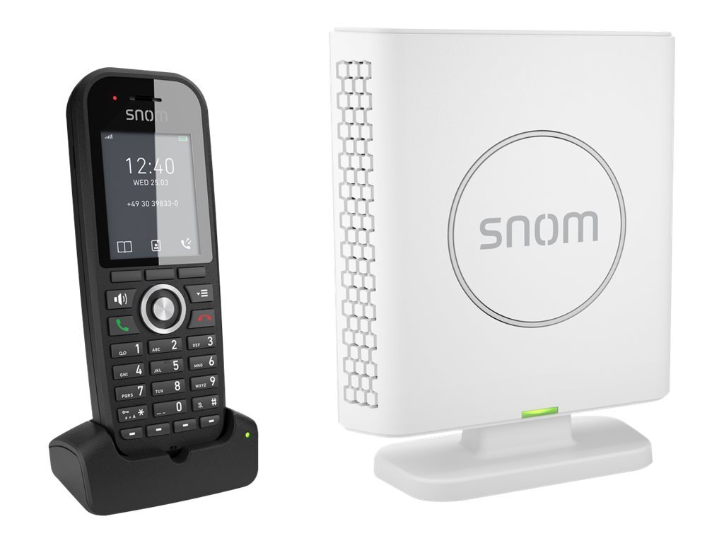 Snom m430 Bundle EU M400 DECT Basis+ M30 Mobilteil Telefono voip Voice 4589