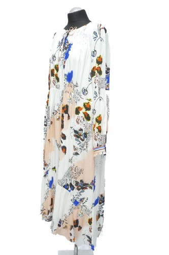 lala Berlin Maxikleid langes Kleid Dress Danilo Eden L bunt langarm + Seide Neu - Picture 3 of 5