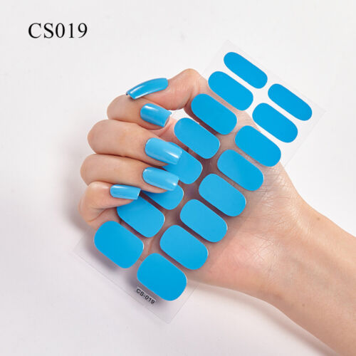 16 puntas pegatina para uñas hágalo usted mismo manicura envolturas completas para uñas calcomanía para uñas 3D papel mate 🙂 - Imagen 10 de 42