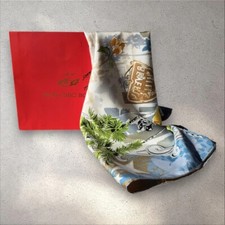 Luxury Double Side Reversible Silk Twill Square Scarf New PERFECT GIFT France