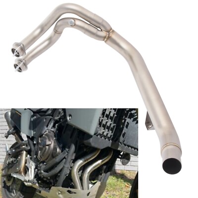 Motorcycle Exhaust Header Mid Link Pipe for Yamaha Tenere 700 T7 T700 2019-2024