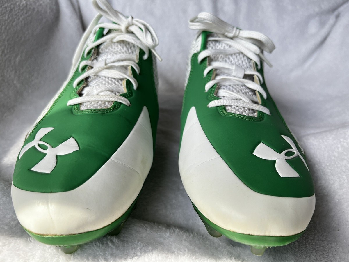 Under Armour Clutchfit Football Cleats Green/White Men
