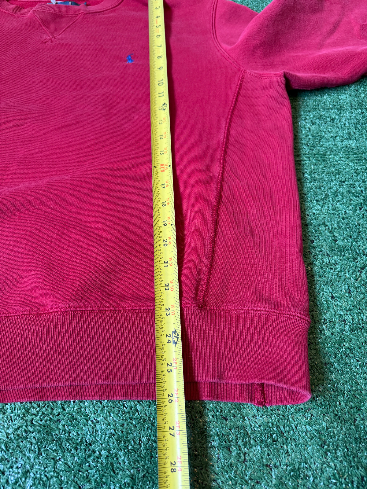 Polo Ralph Lauren vintage maglione uomo XL rosso girocollo felpa pony preppy