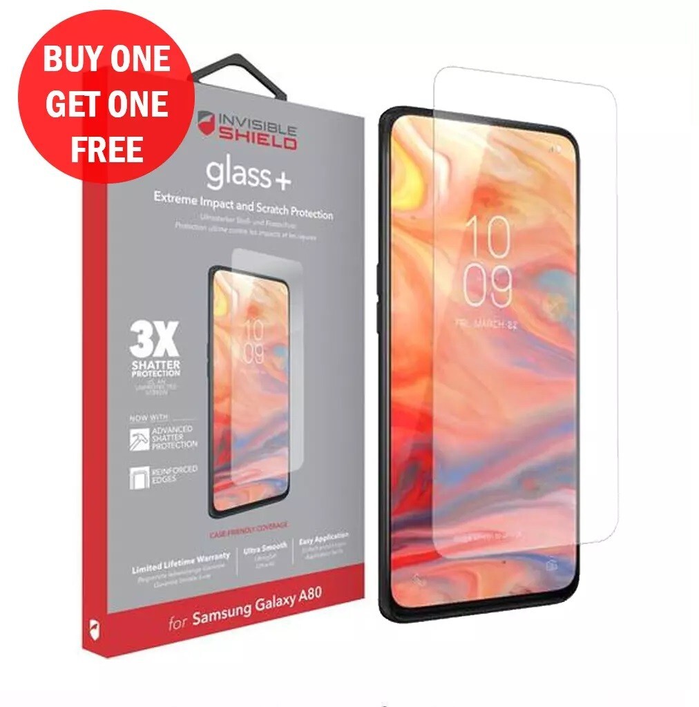 Glass Screen Protector For Samsung Galaxy A80 Invisible shield Glass Plus