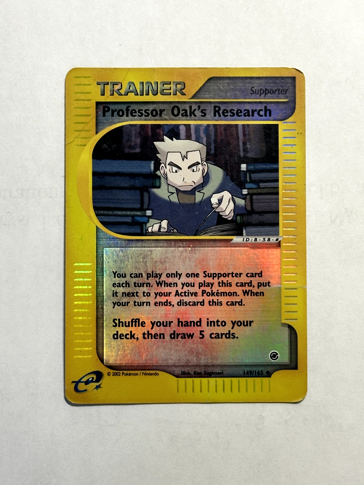 Professor Oak's Research 149/165 Expedition Base Set Reverse Holo MP - Pokemon