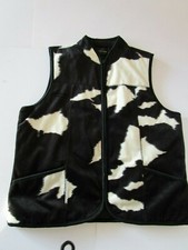 Black & White Camouflage Fleece Gilet Bodywarmer Quality Tailored Jacket Large