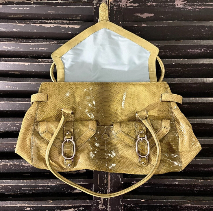 Cole Haan Purse Trinity Python Print Shoulder Bag… - image 4