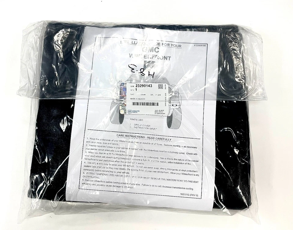 GMC Sierra 2500HD 3500HD 2015-2019 cubierta de rejilla sujetador 23290143 negro con logotipo OEM Foto 2 de 3