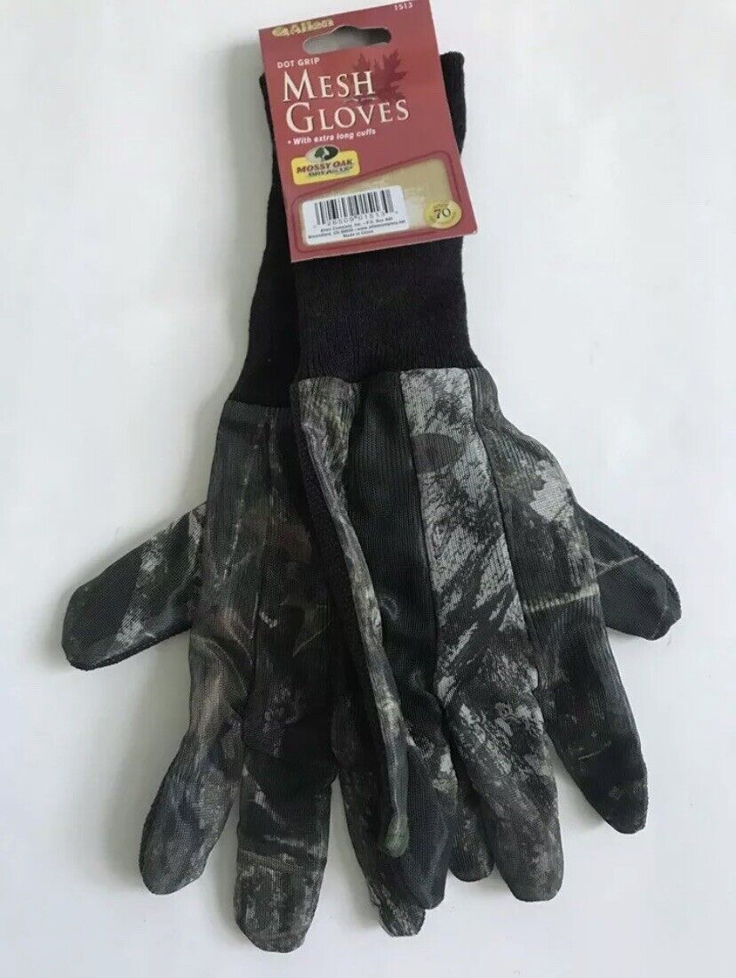 Allen Mesh Hunting Gloves W extra Long Cuffs New  With tags Missy Oak Breakup