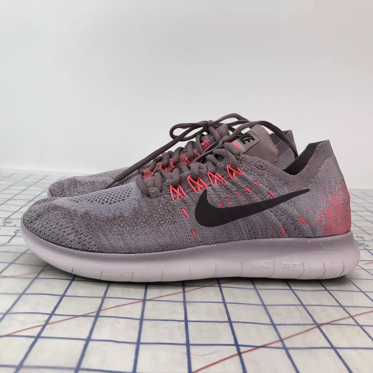 Womens nike free on sale rn flyknit 2017 grey