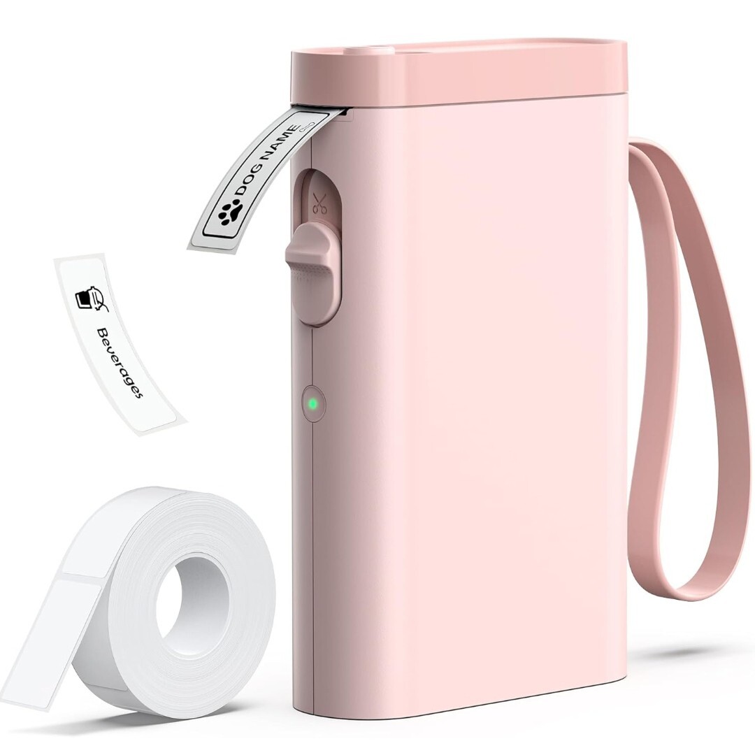 Label Maker Machine with Tape, Bluetooth Label Printer Thermal Mini Label Makers-image