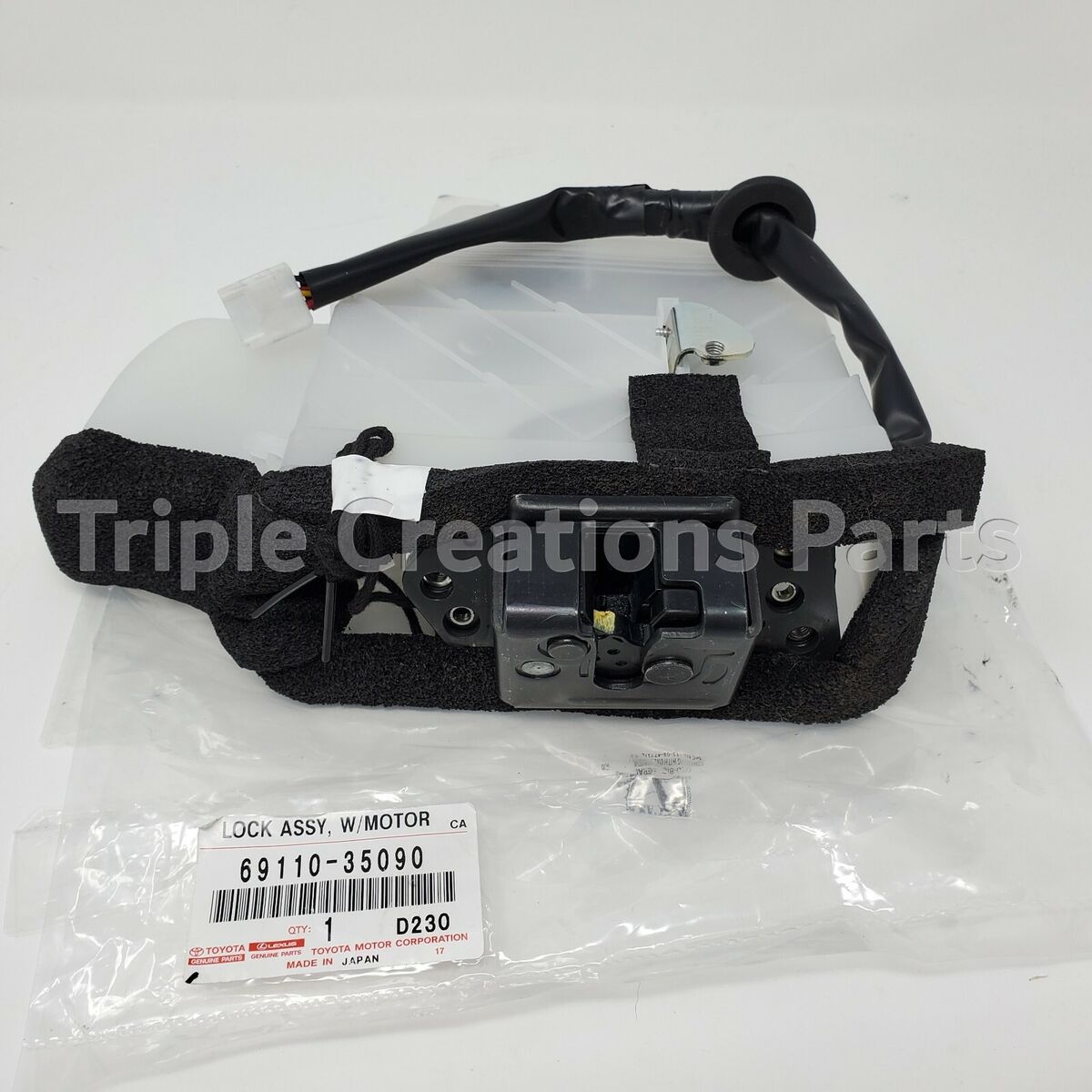TOYOTA GENUINE OEM 69110-35090 4RUNNER Tailgate Lock Latch TOYOTA GENUINE OEM 69110-35090 4RUNNER Tailgate Lock Latch