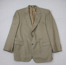 Jos A Bank Blazer Mens 46L Houndstooth 100 Wool 2-Button Single Breasted Lined