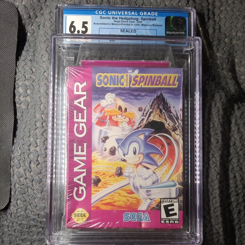 1993 SONIC THE HEDGEHOG SPINBALL Sealed Box Sega Game Gear CGC 6.5 A+ Seal RTB - Image 3 of 4