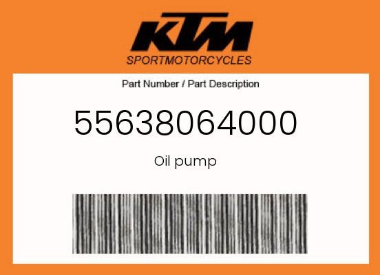 KTM 250 EXC 300 XCW TPI Oil Pump 55638064000 KC for sale online | eBay