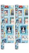 8m Christmas Gift Wrapping Paper 2x4m Roll - Santa Paws Cats and Dogs