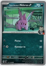 Team Rocket's Nidoran M 117/182   - Destined Rivals - NM/M
