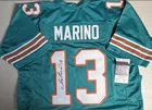 Dan Marino Autograph Signed Dolphins Auto Stitched Teal Football Jersey JSA
