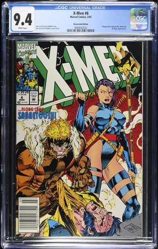 X-Men #6 (3/92) Graded CGC 9.4 Newsstand Edition
