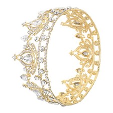 Queen Crown Bridal Tiara Crystal Headpiece Birthday Party Accessory