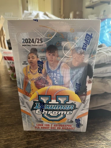 2024/25 BOWMAN U BASKETBALL HOBBY BOX 2 AUTOGRAPHS PER BOX COOPER FLAGG ROOKIE